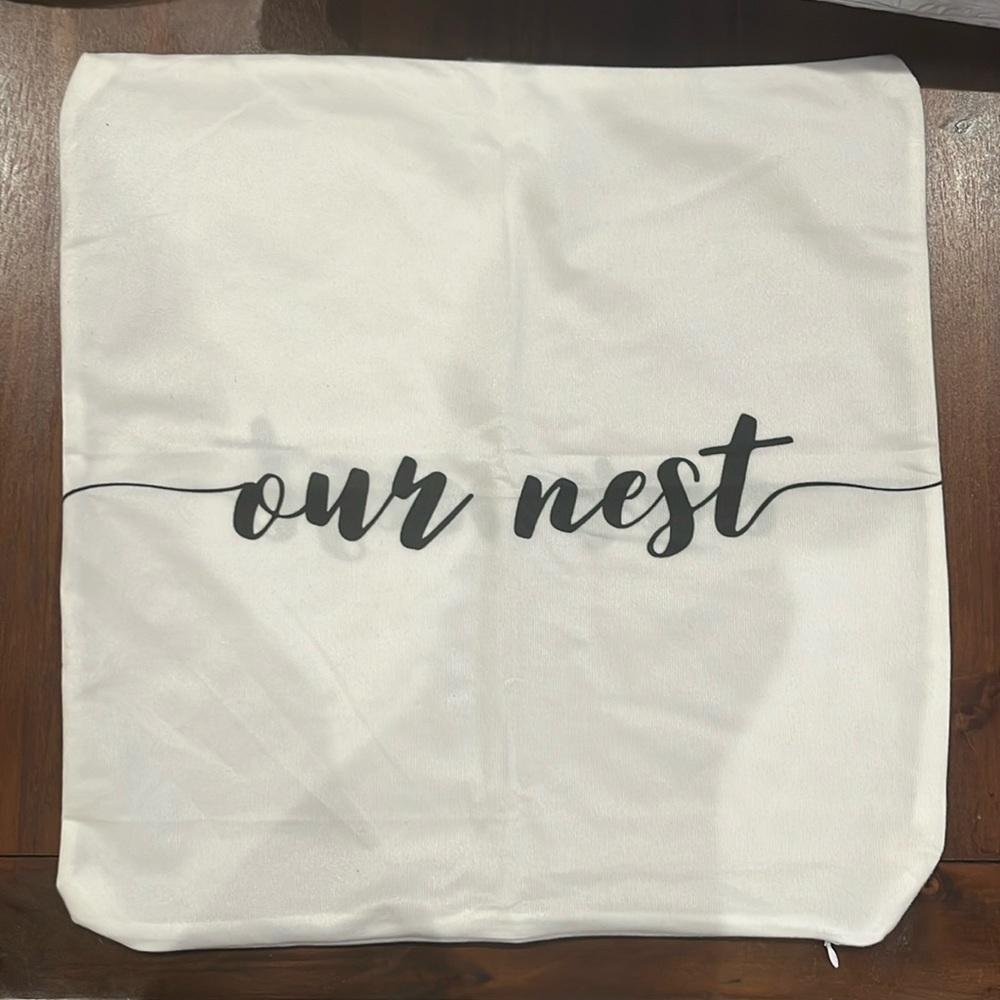 OUR NEST PILLOW COVER